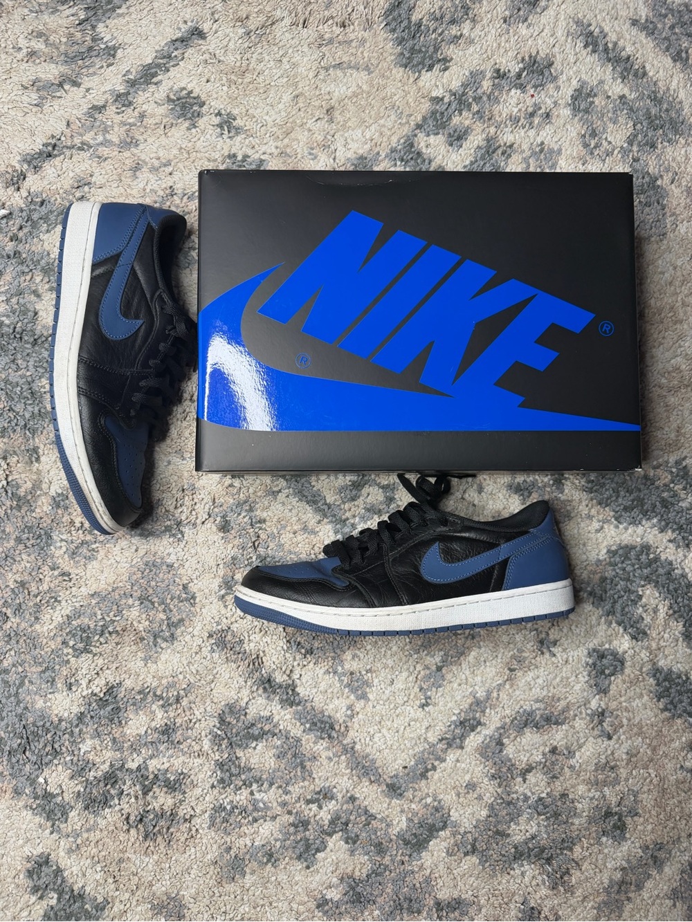 Jordan 1 Low OG in Black and Blue
